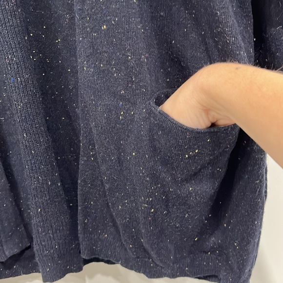 C & C California Merino Wool Alpaca Blend Open Cardigan in Navy Blue XL - Picture 4 of 9